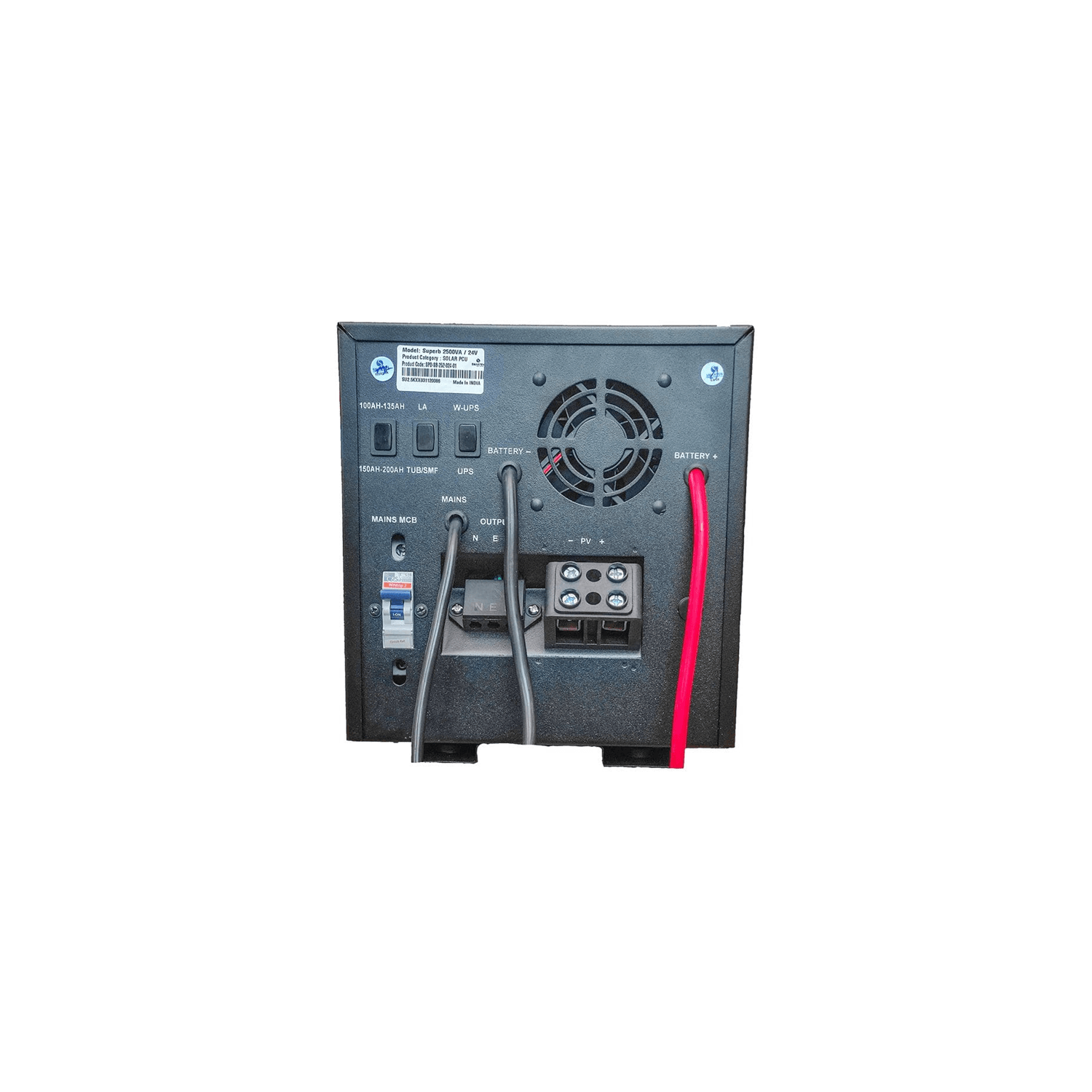 SMARTEN SUPERB 2500VA BACK VIEW