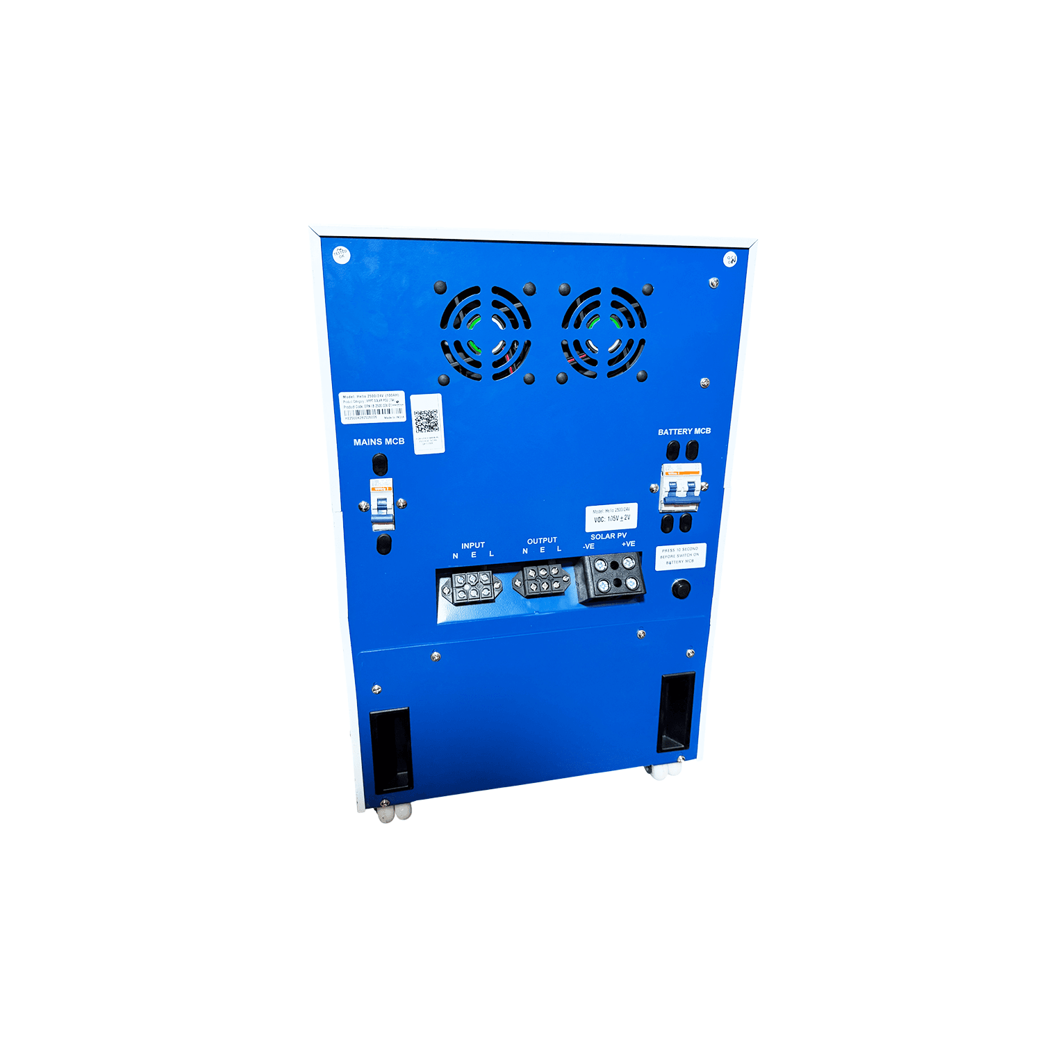 SMARTEN HELIO 2500VA BACK VIEW